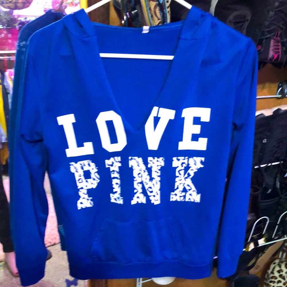 Beautiful blue PINK hoodie